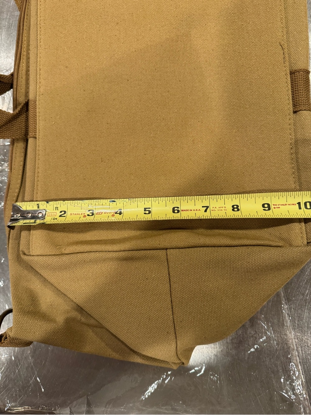 Kimes Ranch Tan Canvas Tote with Leather Logo Patch - Picture 11 of 11